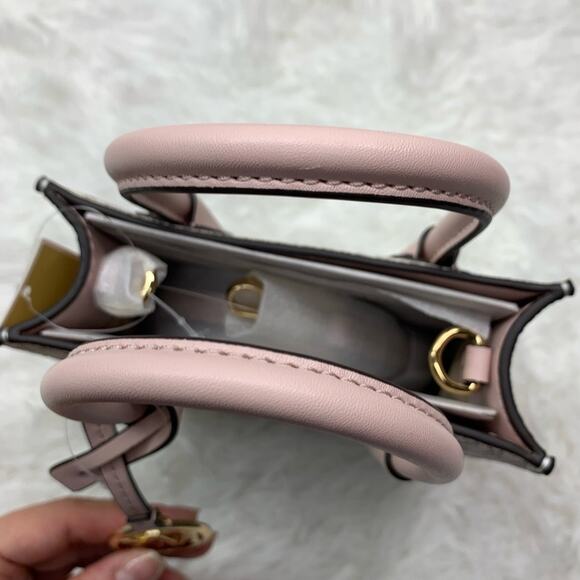 NWT Michael Kors Mercer Extra-Small Logo and Leather Crossbody Bag - Picture 8 of 11